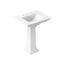 Memoirs Stately 25" Rectangular Pedestal Bathroom Sink (White), K-2344-8-0