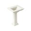 Memoirs Stately 25" Rectangular Pedestal Bathroom Sink (Biscuit), K-2344-8-96
