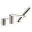 Parallel Deck-Mount Bath Faucet w/ Handshower (Vibrant Brushed Nickel), K-23488-4-BN