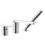 Parallel Deck-Mount Bath Faucet w/ Handshower (Polished Chrome), K-23488-4-CP