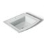 22-3/4" Rectangular Drop-In Bathroom Sink (Ice Grey), K-2356-1-95