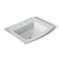 22-3/4" Rectangular Drop-In Bathroom Sink (Ice Grey), K-2356-8-95