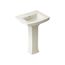 Archer 24" Rectangular Pedestal Bathroom Sink (Biscuit), K-2359-4-96