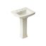 Archer 24" Rectangular Pedestal Bathroom Sink (Biscuit), K-2359-8-96