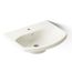 22-3/4" Rectangular Pedestal Bathroom Sink (Biscuit), K-2363-1-96