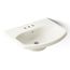 22-3/4" Rectangular Pedestal Bathroom Sink (Biscuit), K-2363-4-96