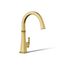 Single-Handle Bar Sink Faucet (Vibrant Brushed Moderne Brass), K-23833-2MB