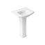 Kelston 23-3/4" Rectangular Pedestal Bathroom Sink (White), K-24050-8-0