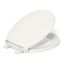 Readylatch Quiet-Close Round-Front Toilet Seat w/ Antimicrobial Agent (Biscuit), K-24494-A-96