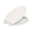 Readylatch Quiet-Close Elongated Toilet Seat w/ Antimicrobial Agent (Biscuit), K-24495-A-96