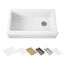 Riverby 35-3/4" Undermount Single-Bowl Farmhouse Workstation Kitchen Sink (White), K-24564-PC-0