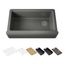 Riverby 35-3/4" Undermount Single-Bowl Farmhouse Workstation Kitchen Sink (Thunder Grey), K-24564-PC-58