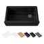 Riverby 35-3/4" Undermount Single-Bowl Farmhouse Workstation Kitchen Sink (Black), K-24564-PC-7