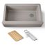 35-3/4" Undermount Single-Bowl Farmhouse Workstation Kitchen Sink (Truffle), K-24564-TRF