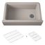 Cairn 34" Undermount Single-Bowl Farmhouse Kitchen Sink (Matte Taupe), K-25786-CM3