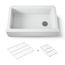 34" Undermount Single-Bowl Farmhouse Kitchen Sink (Matte White), K-25786-CM6