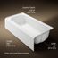 Avec 72" x 36" Alcove Bathtub with Right Drain (White)