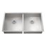 Vault 32" Undermount Double-Bowl Kitchen Sink (Stainless Steel), K-25940-NA
