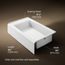 Entity 60" x 36" Alcove Bathtub with Right Drain (White)