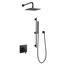 Honesty Showering Kit with Rainhead, Handshower, and Trim, 2.5 GPM (Matte Black), K-26273-Y-BL