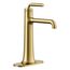 Tone Tall Single-Handle Bathroom Faucet, 0.5 Gpm (Vibrant Brushed Moderne Brass), K-26437-4N-2MB