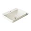23" Rectangular Vessel Bathroom Sink (Biscuit), K-2660-1-96