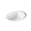 20-1/4" Oval Drop-In Bathroom Sink (White), K-2699-8-0
