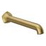 Occasion Wall-Mount Bath Spout w/ Straight Design, 12" (Vibrant Brushed Moderne Brass), K-27115-2MB