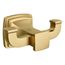 Riff Double Robe Hook (Vibrant Brushed Moderne Brass), K-27411-2MB