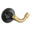 Tone Robe Hook (Matte Black w/ Brushed Moderne Brass), K-27427-BMB