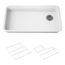 Cairn 33" Undermount Single-Bowl Kitchen Sink (Matte White), K-27785-CM6