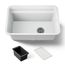 27-1/2" Undermount Single-Bowl Utility Sink (Matte White), K-27787-CM6