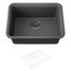 Cairn 24-1/2" Undermount Single-Bowl Kitchen Sink (Matte Graphite), K-28001-CM7