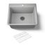 25" Top-/Undermount Single-Bowl Kitchen Sink (Matte Grey), K-28003-1-CM4