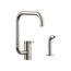 Components Single-Handle Kitchen Sink Faucet w/ Two-Function Extended-Reach Spout And Side Sprayer (Vibrant Polished Nickel), K-28274-SN