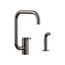 Components Single-Handle Kitchen Sink Faucet w/ Two-Function Extended-Reach Spout And Side Sprayer (Vibrant Titanium), K-28274-TT