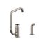 Billet Single-Handle Bar Sink Faucet w/ Two-Function Extended-Reach Spout And Side Sprayer (Vibrant Stainless), K-28667-3-VS