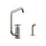 Billet Single-Handle Bar Sink Faucet w/ Two-Function Extended-Reach Spout And Side Sprayer (Vibrant Stainless), K-28667-9-VS