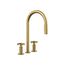 Billet Pull-Down Kitchen Sink Faucet w/ Two-Function Sprayhead (Vibrant Brushed Moderne Brass), K-28671-9-2MB