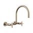 Billet Two-Hole Wall-Mount Bridge Kitchen Sink Faucet (Vibrant Brushed Bronze), K-28672-3-BV
