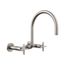 Billet Two-Hole Wall-Mount Bridge Kitchen Sink Faucet (Vibrant Stainless), K-28672-3-VS