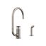 Billet Single-Handle Bar Sink Faucet w/ Two-Function Extended-Reach Spout And Side Sprayer (Vibrant Stainless), K-28675-3-VS