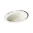 19-1/4" Oval Drop-In Bathroom Sink (Biscuit), K-2905-4-96