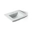 25" Pedestal/Console Table Bathroom Sink (Ice Grey), K-29999-4-95