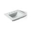 25" Pedestal/Console Table Bathroom Sink (Ice Grey), K-29999-8-95