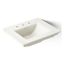 25" Pedestal/Console Table Bathroom Sink (Biscuit), K-29999-8-96