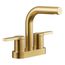 Elate Centerset Bathroom Faucet, 1.2 Gpm (Vibrant Brushed Moderne Brass), K-33591-4-2MB