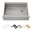 Strive 29-1/2" Undermount Single-Bowl Farmhouse Workstation Kitchen Sink (Stainless Steel), K-33655-PC-NA