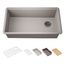 Billings 32-1/2" Undermount Single-Bowl Workstation Kitchen Sink (Matte Taupe), K-33710-PC-CM3