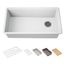 Billings 32-1/2" Undermount Single-Bowl Workstation Kitchen Sink (Matte White), K-33710-PC-CM6